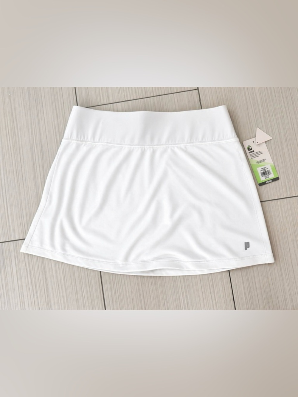 Prince White Tennis Skirt Athletic Skort Built-In Shorts, New, Multiple sizes